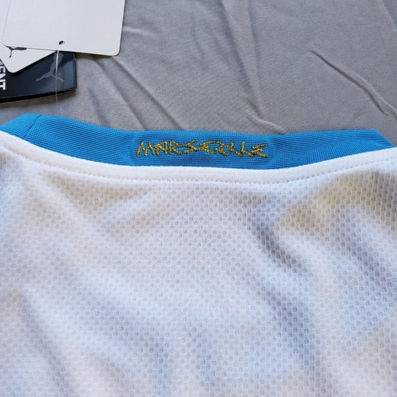 Olympique De Marseille Puma 20-21 Men's Size XL Home Kit Football Soccer Jersey - Picture 9 of 9